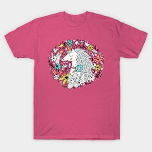 Unicorn Flowers T-Shirt